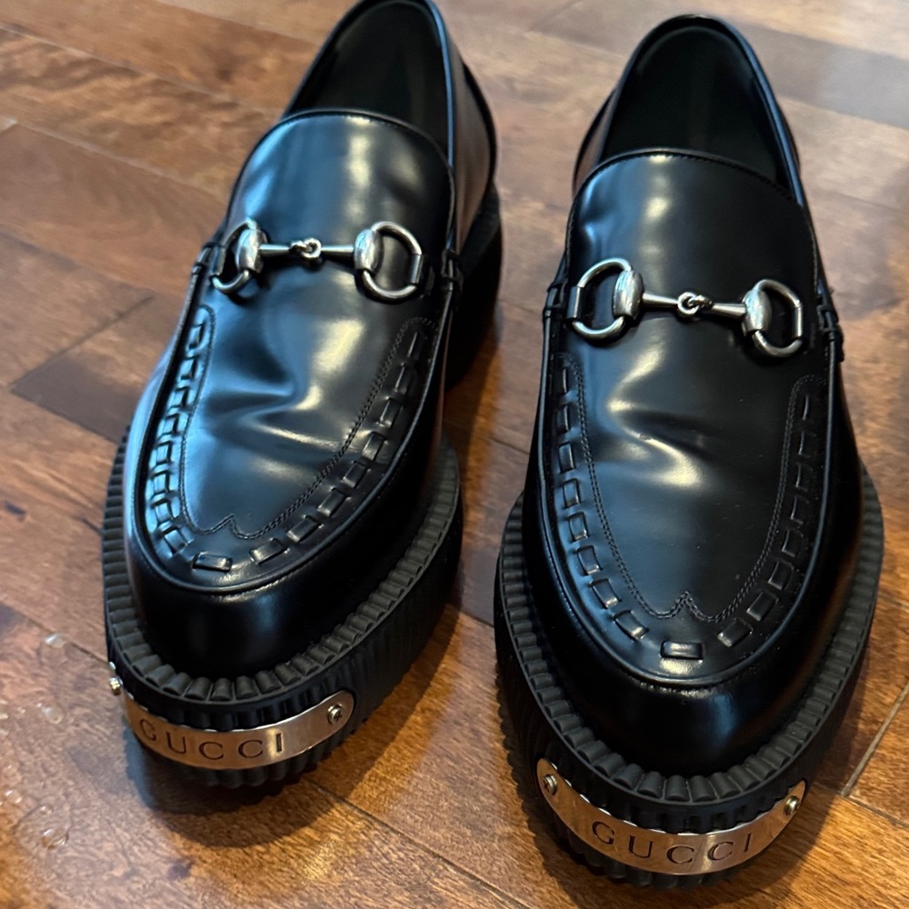 Men’s Gucci Horsebit creeper loafer.